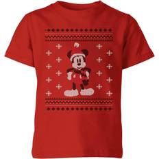 Disney Mickey Scarf Kid's Christmas T-Shirt 11-12