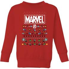 Marvel Avengers Pixel Art Kids Christmas Jumper
