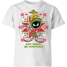 Looney Tunes Eat Drink Be Martian Kids' Christmas T-Shirt 9-10