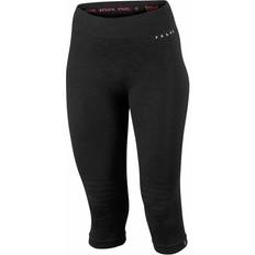 Men - Wool Tights Falke Wool-Tech 3/4 Tights - Black