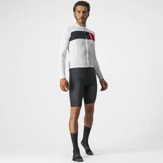 Castelli Prologo Long Sleeve Jersey Ivory/Light Black/Red