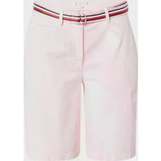 Tommy Hilfiger Women Shorts Tommy Hilfiger Women's five-pocket Bermuda shorts with belt. White