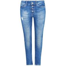 Guess Women Jeans Guess High Rise Button Skinny Jean - Blue