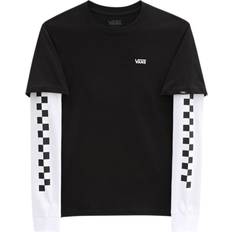 Vans T-shirts Vans Long Check Twofer T-Shirt - Black (VN0A49OY-BKA1)