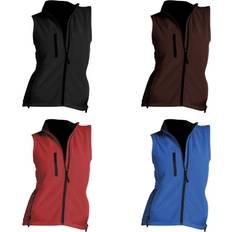 Multicoloured - Women Vests Sol's Womens/Ladies Rallye Soft Shell Bodywarmer Jacket (Black)