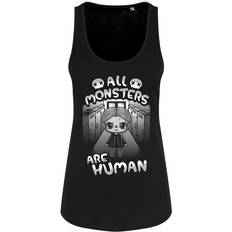 Mio Moon Womens/Ladies All Monsters Are Human Tank Top - Black/White