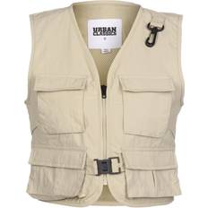 Urban Classics Women Vests Urban Classics Ladies Short Tactical Vest - Concrete