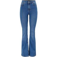 Pieces Peggy Flared High Waist Jeans - Blue Denim