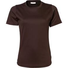 Tee jays Interlock Short Sleeve T-shirt - Chocolate