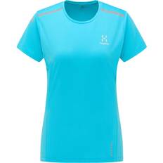 Turquoise - Women T-shirts Haglöfs L.I.M Tech Tee Women - Maui Blue