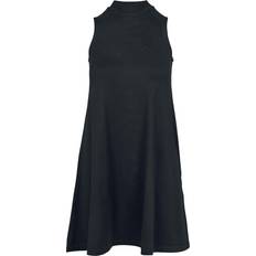 Urban Classics Ladies A-Line Turtleneck Dress - Black