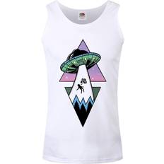 Grindstore Mens Alien Abduction Vest Top (White)