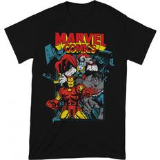Marvel Comics Unisex Adult T-Shirt (Black/Red/Yellow)