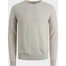 Jack & Jones JJEEMIL stickad pullover, Oatmeal Melange