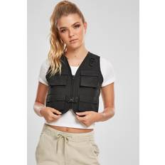 Urban Classics L - Women Vests Urban Classics Ladies Short Tactical Vest (Black, 5XL)