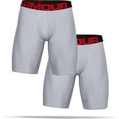 Under Armour Men's Tech 9" Boxerjock – 2-Pack Mod Gray Light Heather Jet Gray Light Heather