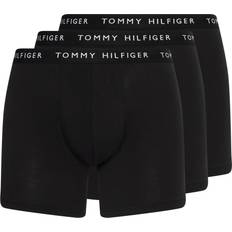 Brown Men's Underwear Tommy Hilfiger Mens 3-Pack Logo Waistband Boxer Briefs Black/Sublunar/White Multi