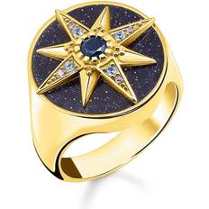 Thomas Sabo Ring Royalty star with stones multicoloured TR2367-963-7-54