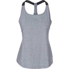 Fitness & Gym - Women Vests Trespass DLX Quick Dry Sleeveless Active T-shirt Women - Grey