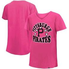 New Era Girl's Youth Pirates Jersey Stars V-Neck T-Shirt