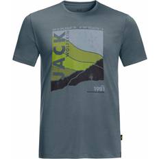 Jack Wolfskin Crosstrail Graphic Mens Short Sleeve T-Shirt Thunder