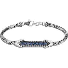 John Hardy Asli Classic Chain Link ID Bracelet, Silver, Gemstone, one