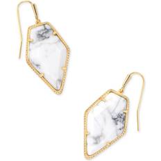 Kendra Scott 14k Gold-Plated Framed Gemstone Drop Earrings