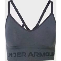 Under Armour Women's Seamless Low Long Heather Sports Bra Pitch Gray