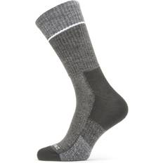 Sealskinz Solo Quickdry Mid Length Socks Unisex - Black/Grey