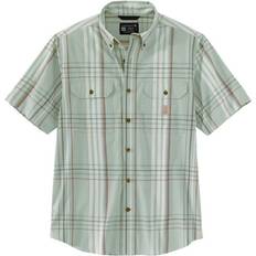 Carhartt Men's Loose Fit Midweight Short Sleeve Plaid Shirt