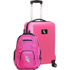 Chicago White Sox Deluxe 2-Piece Backpack and Carry-On Set Pink