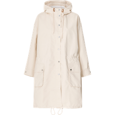 White - Women Rain Clothes Levi's Sloan Rain Jacket - Whitecap Grey/White