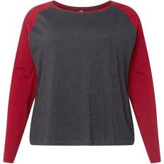 Urban Classics Ladies Contrast Raglan Longsleeve Long-sleeve Shirt