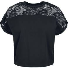 Urban Classics Short Oversized Lace Tee - Black