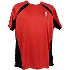 Liverpool FC Childrens/Kids Panel Polyester T-Shirt (12-13 Years) (Red/Black)