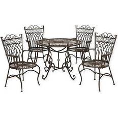 Safavieh Thessaly Patio Dining Set, 1 Table incl. 4 Chairs