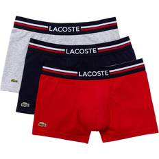 Lacoste Blue - Men Men's Underwear Lacoste Iconic Stretch Trunk Boxer Shorts 3-pack