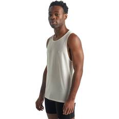 Merino Wool Tank Tops Icebreaker Men's Anatomica Tank Snow Snow