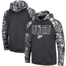 Colosseum Men's Charcoal Purdue Boilermakers Oht Military-Inspired Appreciation Digital Camo Pullover Hoodie