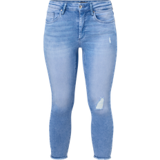 Only Carmakoma Jeans Willy Life Reg Skinny Ankle Raw