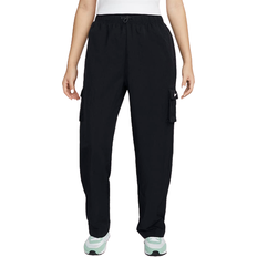 Nike Nylon Trousers & Shorts Nike Sportswear Essential Women's High-Rise Woven Cargo Trousers - Black/White