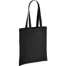 Brand Lab Cotton Long Handle Shopper Bag (One Size) (Black)