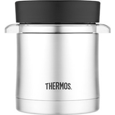 Thermos Stainless Steel Food w/Micro Container,12oz.,Stainless Steel/Black Food Thermos