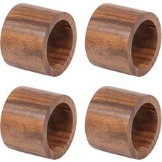 Design Imports Wood Band Set of 4 Napkin Ring