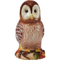 Certified International Pine Forest 3D Owl Biscuit Jar 1.77L