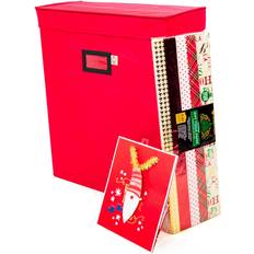 TreeKeeper Santa s Bags Gift Bag and Tissue Storage RED