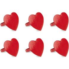 Design Imports Heart Napkin Ring 6pcs