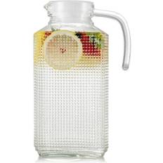 Circleware 92032 Frigo set of 2 63.4oz.Textured with plastic lid Water Carafe