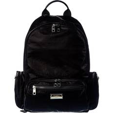 Dolce & Gabbana Logo-Plaque Backpack - Black