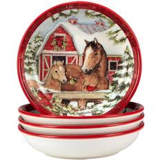 Certified International Homestead Christmas Soup Bowl 22.9cm 4pcs